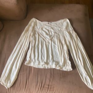 Free People Sheer Long Sleeve Shirt
